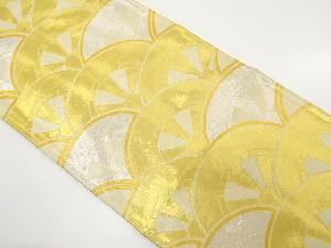 アンティーク　源氏車青海波模様織り出し袋帯（着用可）